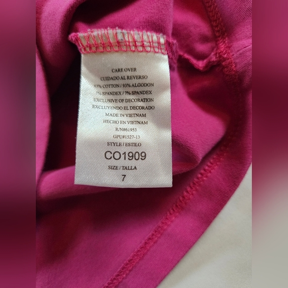 Jona Michelle Girls Pink Snowflake Long Sleeve Crewneck Top Size 7 - Picture 5 of 12